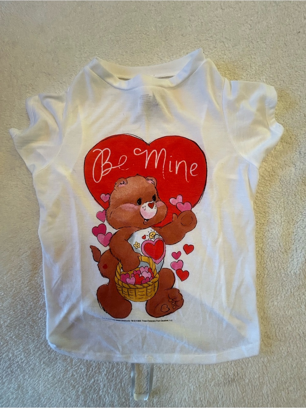 Large 'Be Mine' Heart Bear Graphic Tee